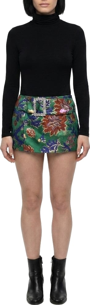Dolce & Gabbana Multicolor Cotton Mini Skirt