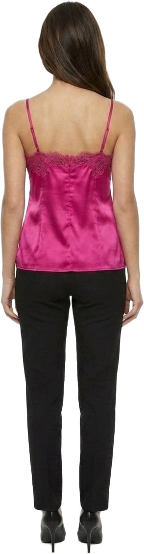 Dolce & Gabbana Pink Elastane Sleeveles T-Shirt