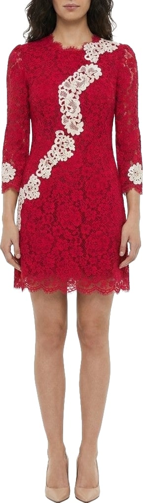 Dolce & Gabbana Bicolor Cotton Cocktail Dress