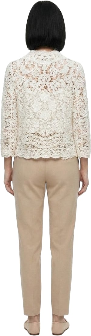 Dolce & Gabbana White Cotton Cardigan