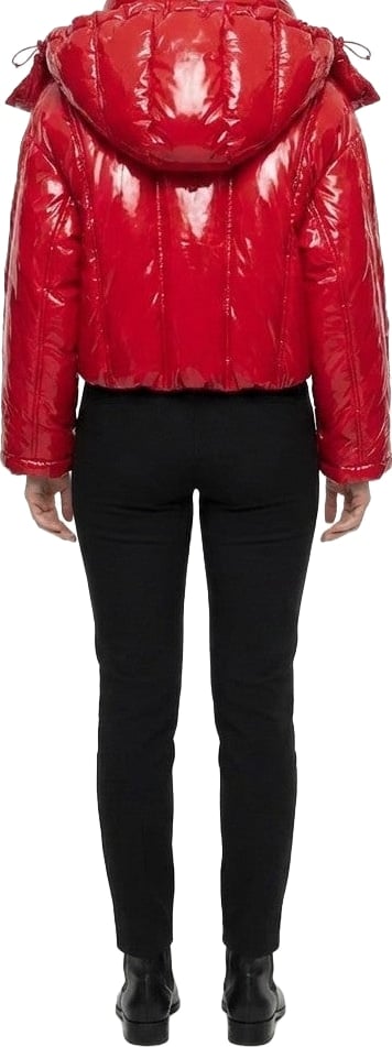 Dolce & Gabbana Red Elastane Full-Length Jacket