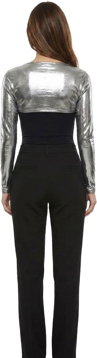 Dolce & Gabbana Silver Elastane Casual Pants