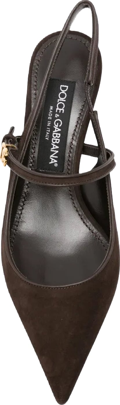 Dames Slingback pumps bruin