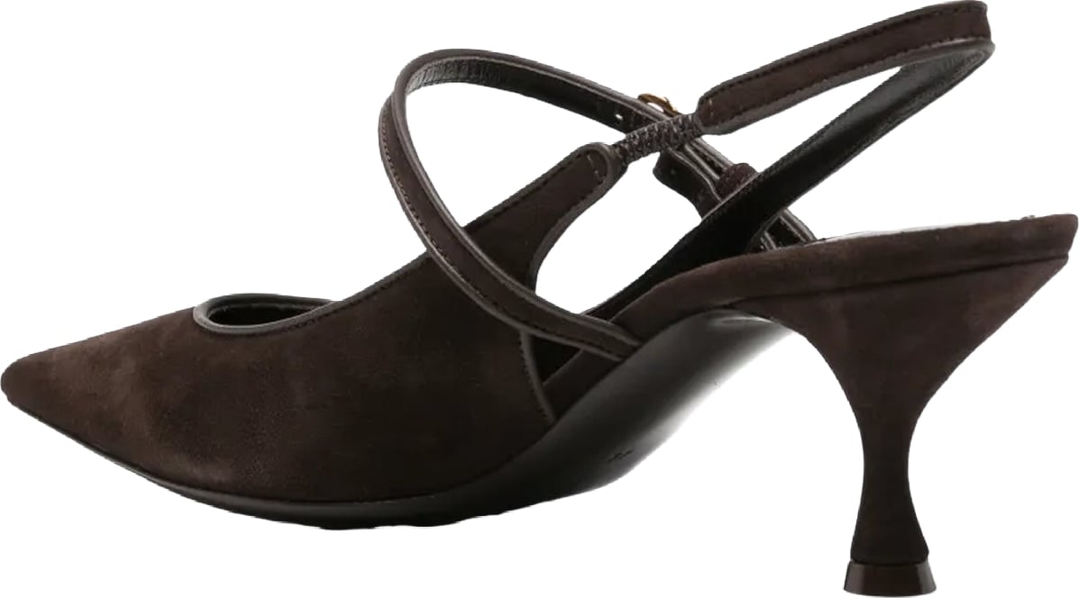 Dames Slingback pumps bruin