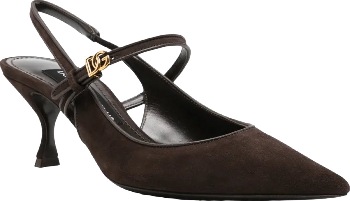 Dames Slingback pumps bruin