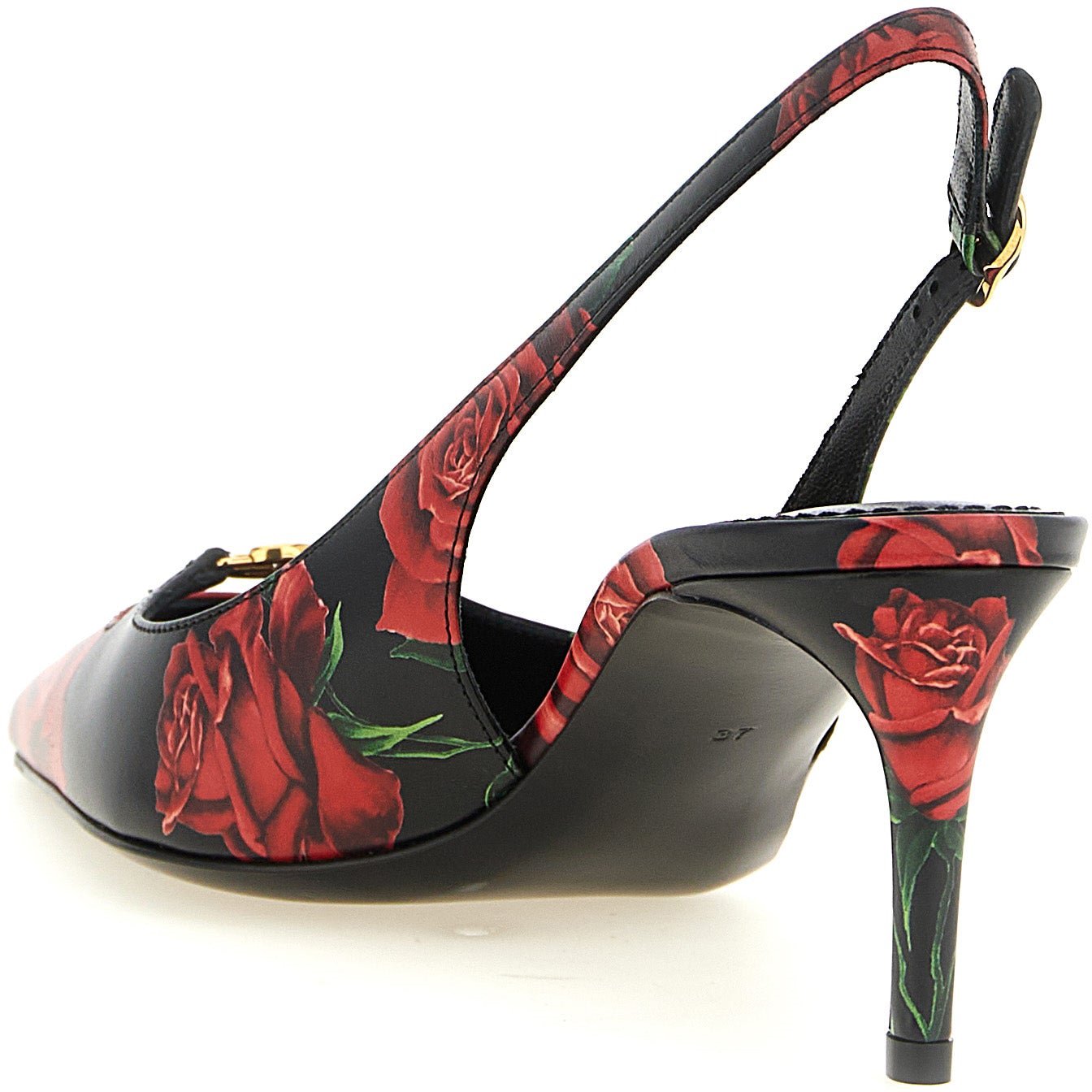 Dolce & Gabbana Multicolor Calfskin Mid Heel Pumps