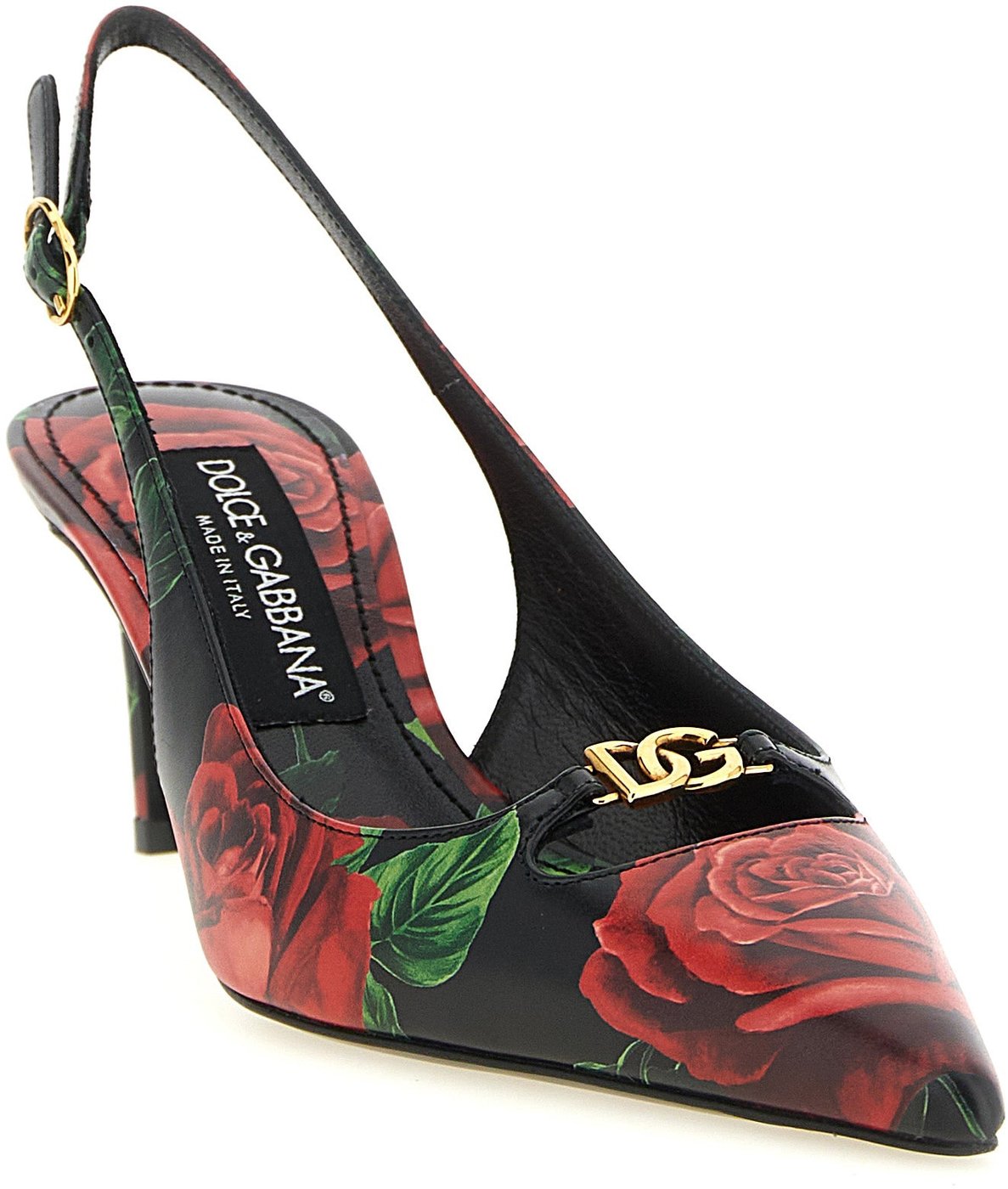 Dolce & Gabbana Multicolor Calfskin Mid Heel Pumps