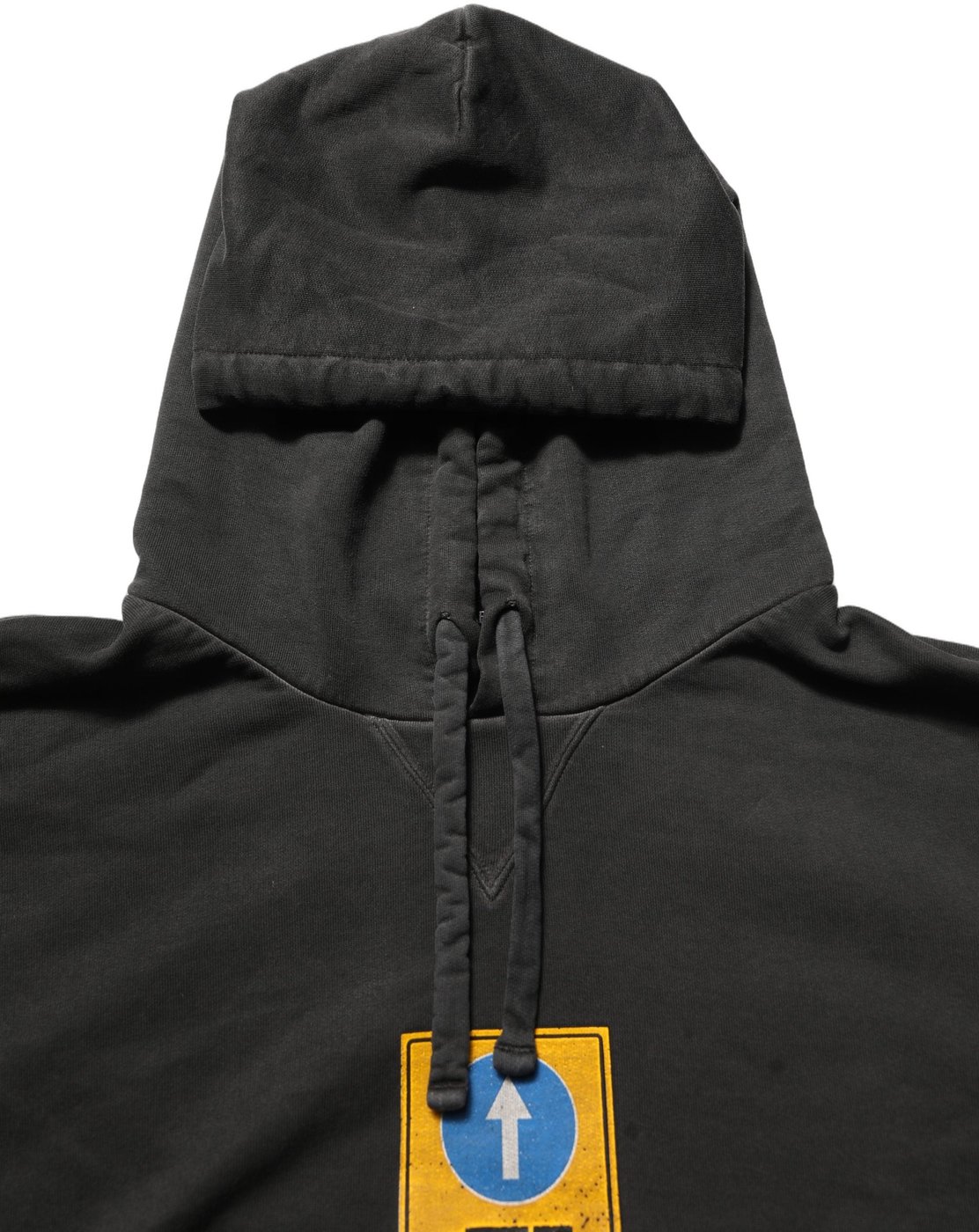 Dolce & Gabbana Black Cotton Logo Hooded Oversize Sweater