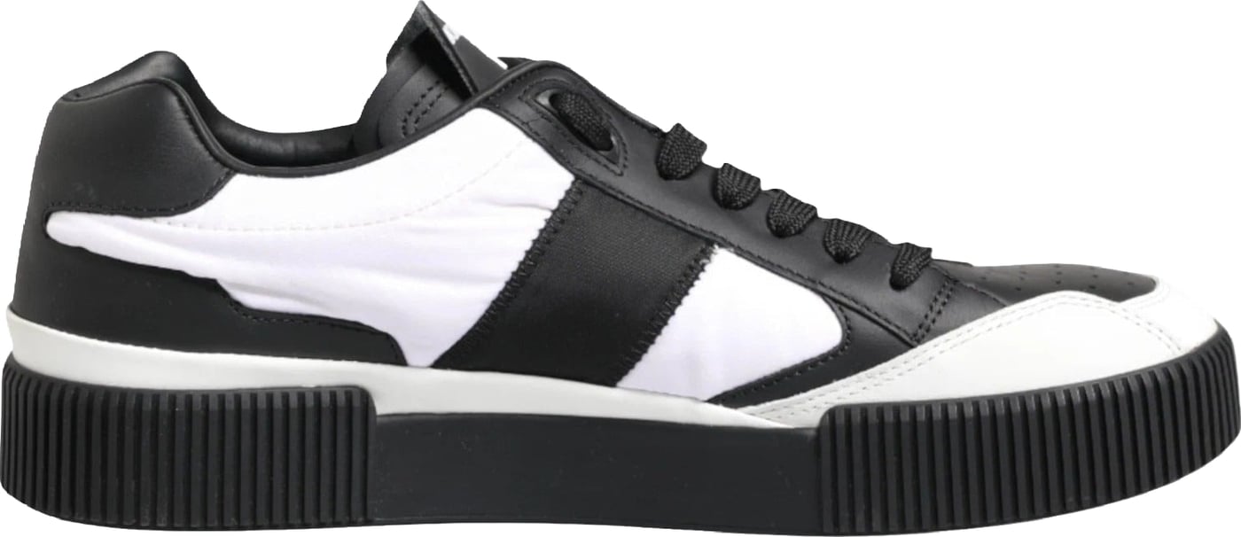 Dolce & Gabbana Black White MIAMI Low Top Men Sneakers Shoes