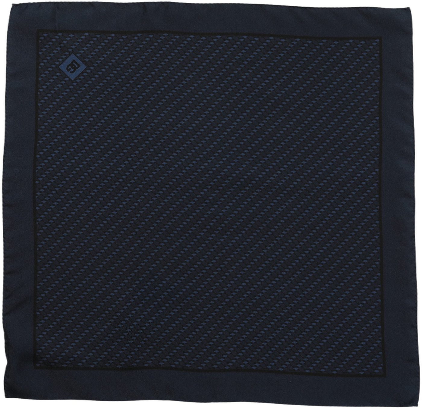 Dolce & Gabbana Dark Blue Silk Pocket Square Foulard Scarf