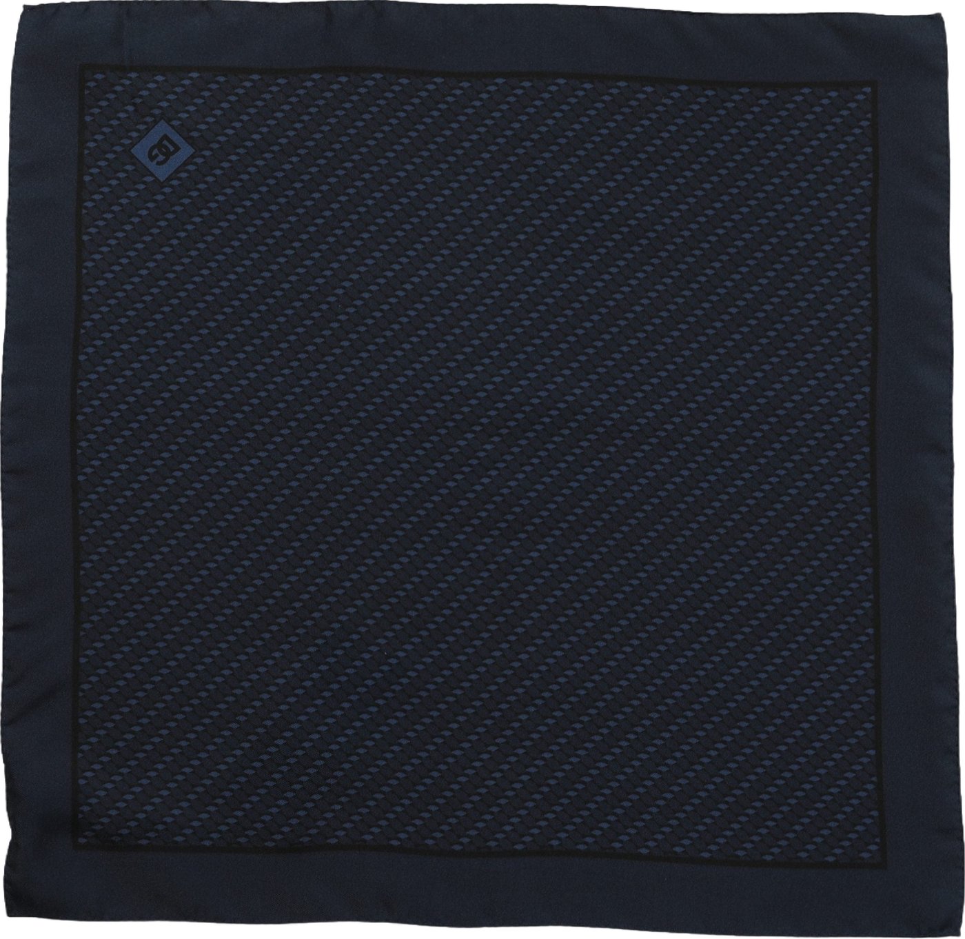 Dolce & Gabbana Dark Blue Silk Pocket Square Foulard Scarf