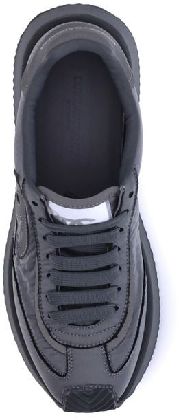 Dolce & Gabbana Black Polyester Athletic Sneakers