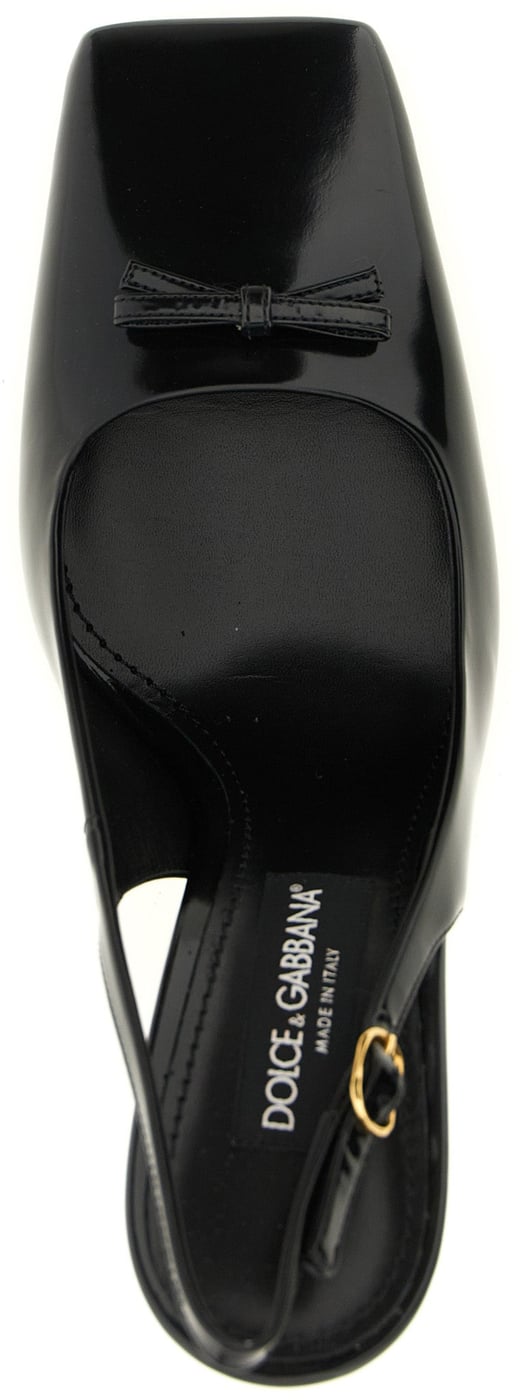 Dolce & Gabbana Black Calfskin High Heel Pumps