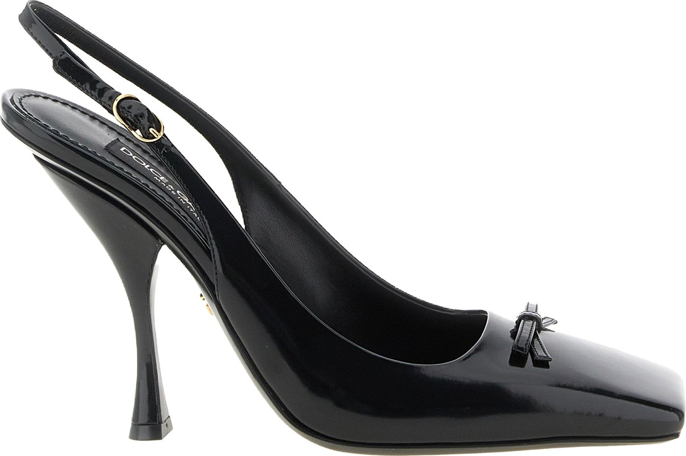 Dolce & Gabbana Black Calfskin High Heel Pumps