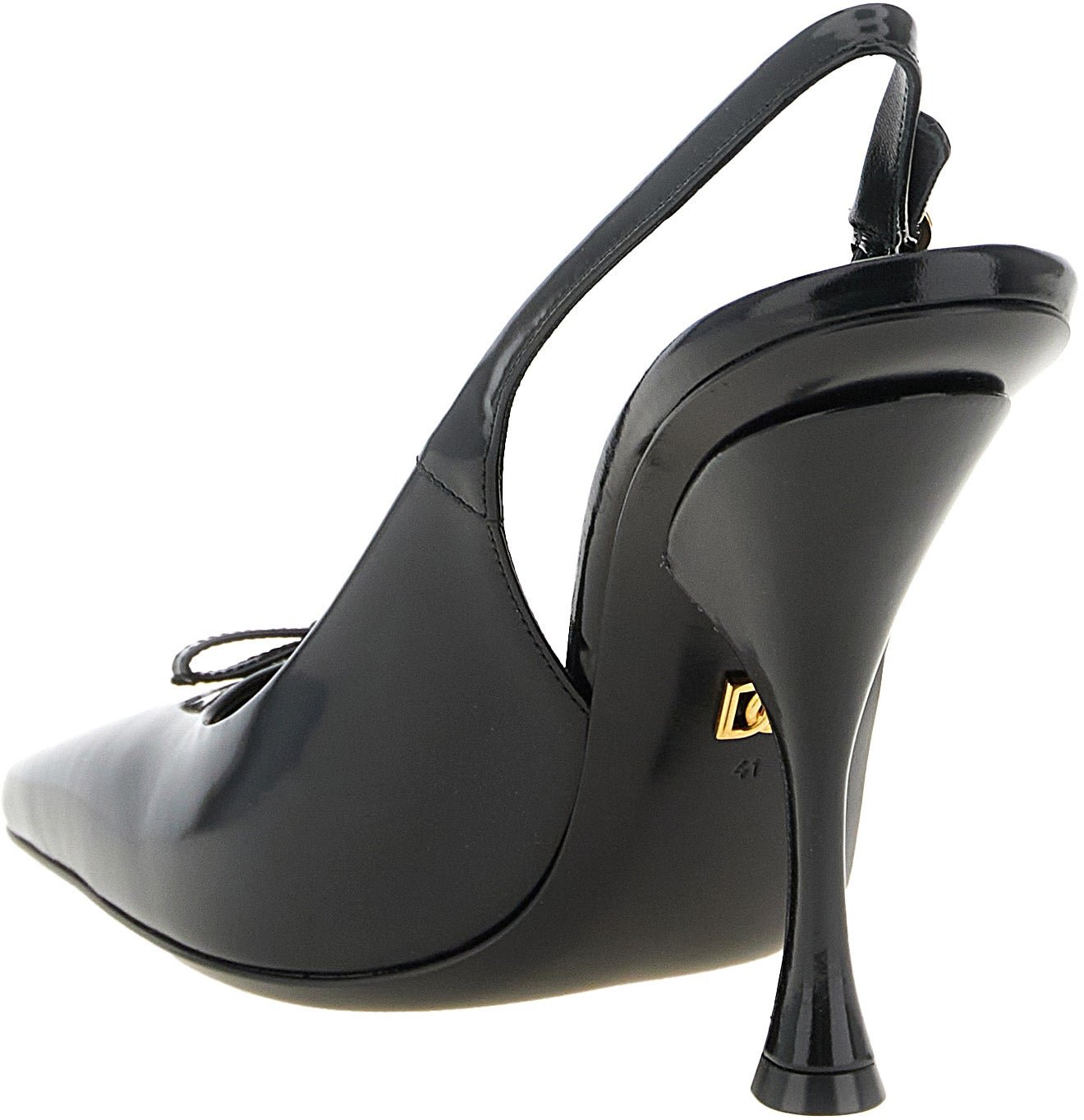 Dolce & Gabbana Black Calfskin High Heel Pumps