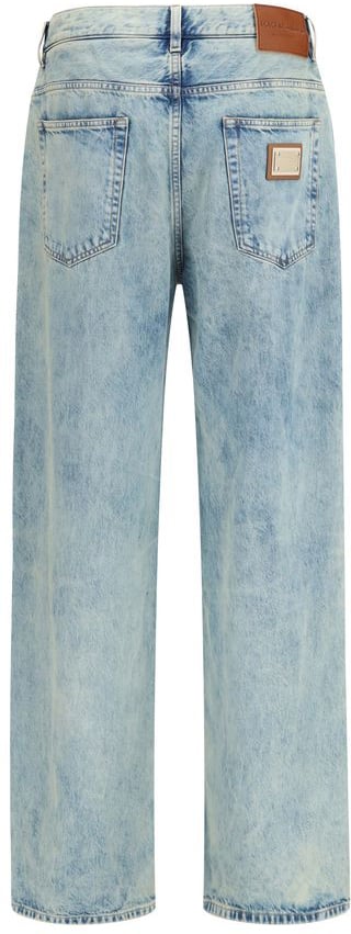 Dolce & Gabbana Blue Cotton Relaxed Fit Jeans
