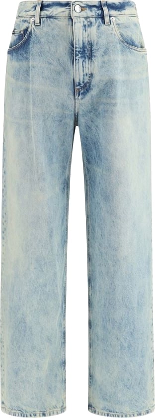 Dolce & Gabbana Blue Cotton Relaxed Fit Jeans