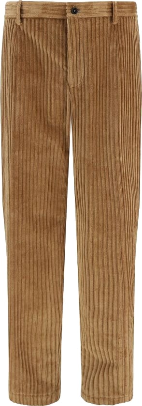 Dolce & Gabbana Brown Cotton Casual Pants