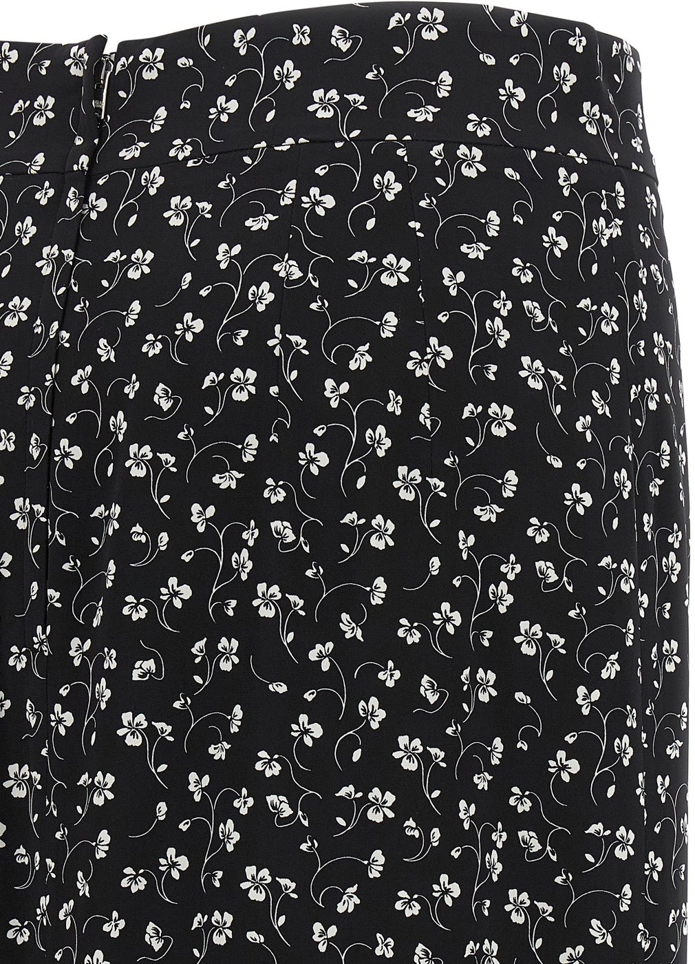Dolce & Gabbana Bicolor Silk Midi Skirt