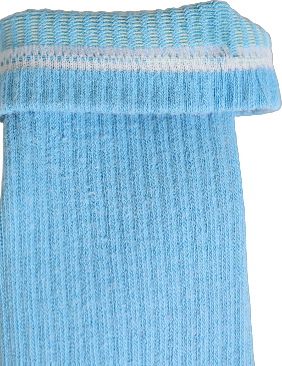 Dolce & Gabbana Light Blue Cotton Ribbed Mid Calf Accessory Socks