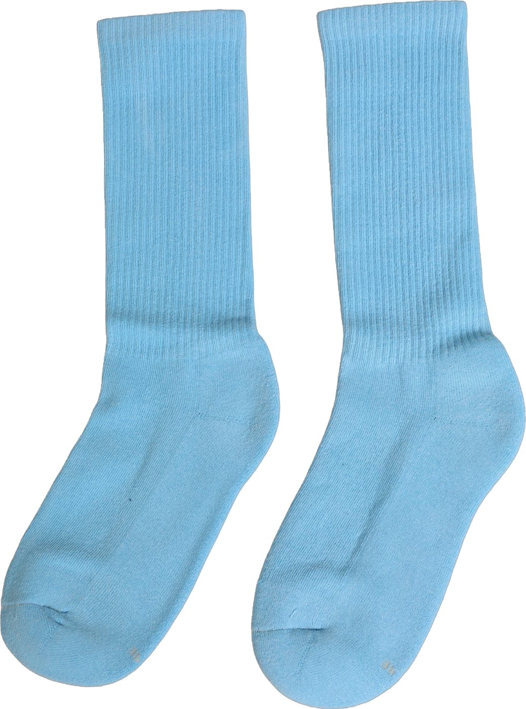 Dolce & Gabbana Light Blue Cotton Ribbed Mid Calf Accessory Socks
