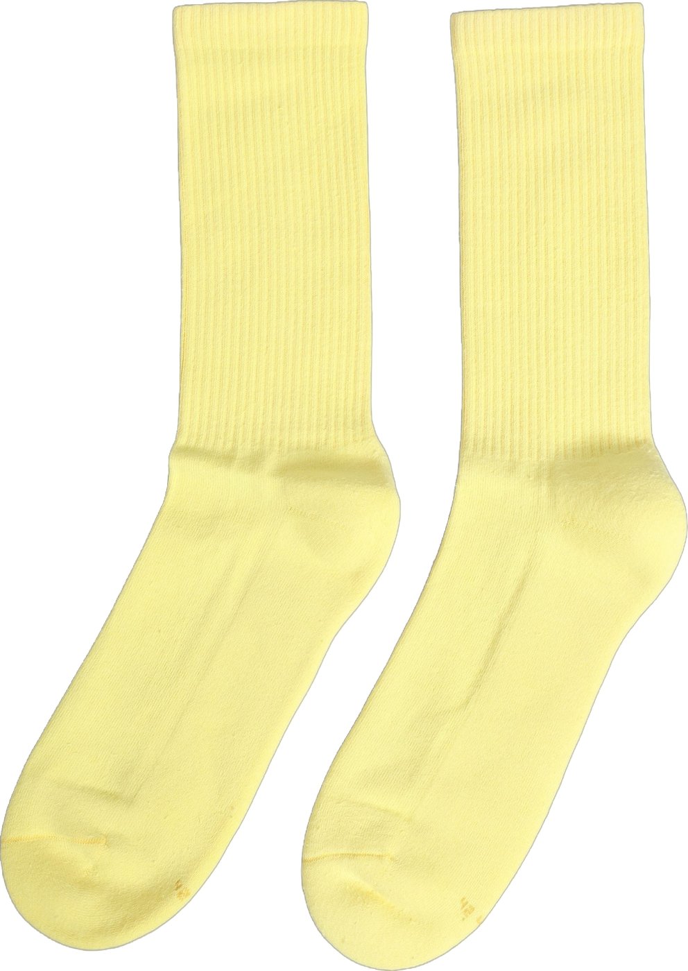 Dolce & Gabbana Yellow Cotton Ribbed Mid Calf Women Accessory Socks