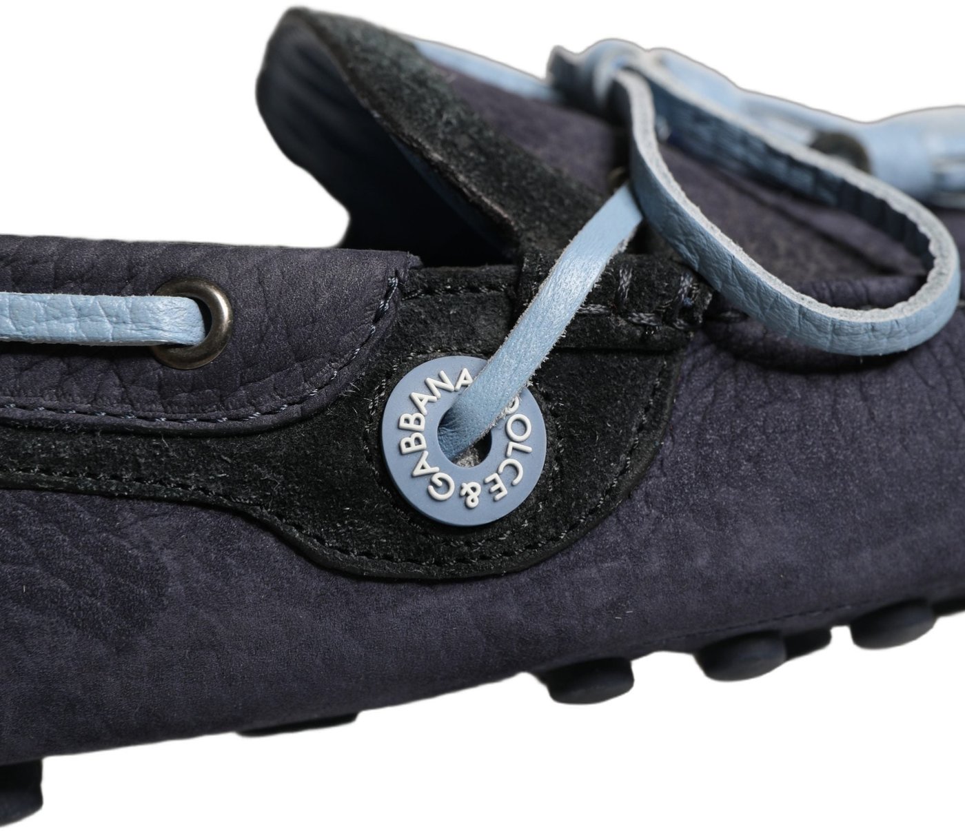 Dolce & Gabbana Navy Blue Suede Leather Tassel Loafers Shoes