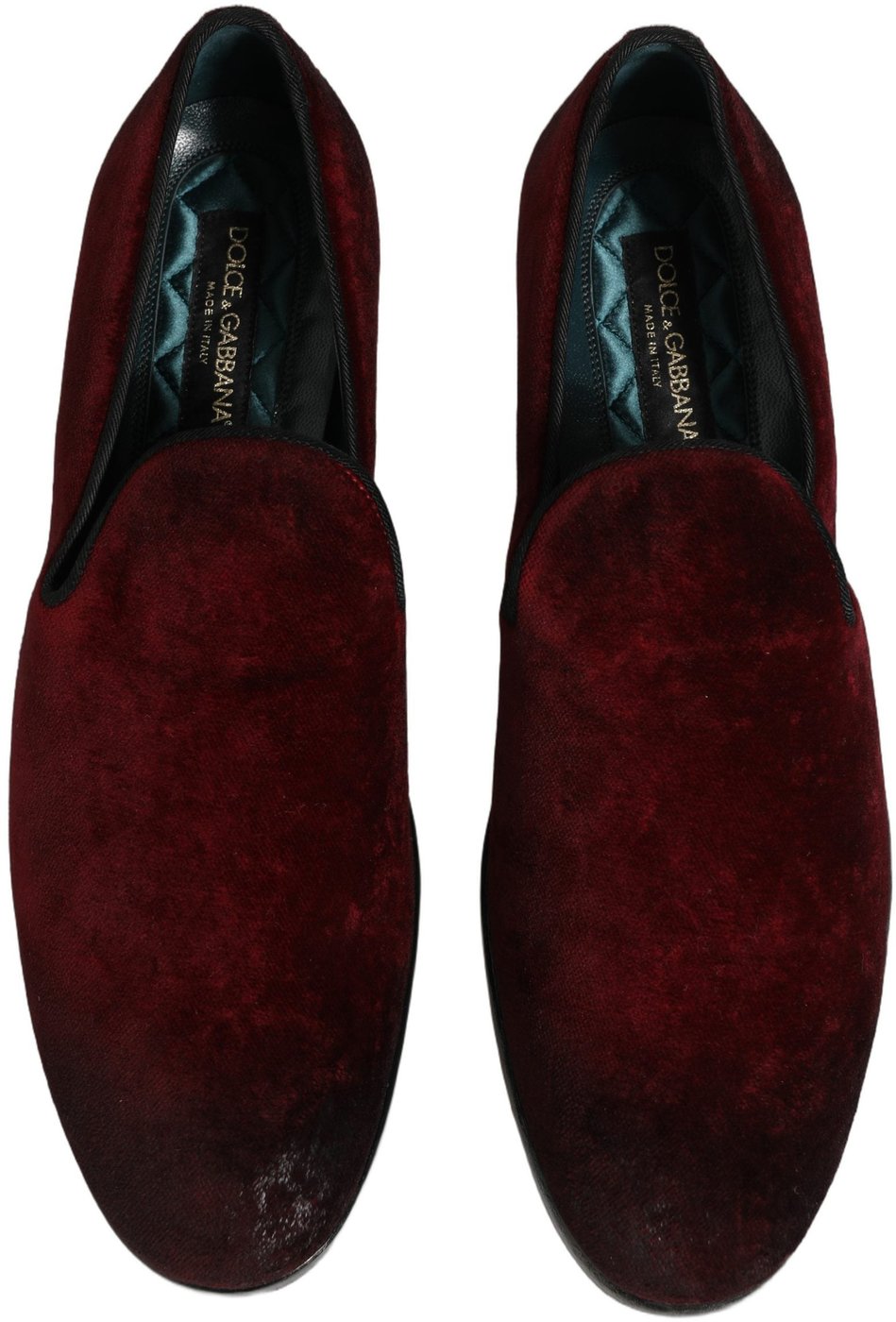 Dolce & Gabbana Maroon Suede Slip On Slippers Loafers Shoes