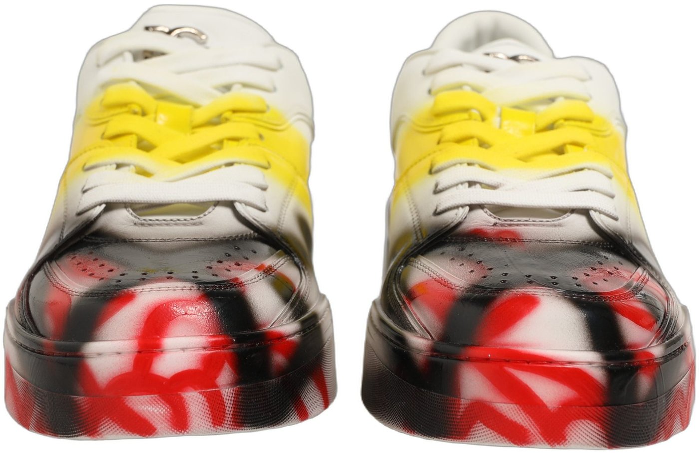 Dolce & Gabbana Multicolor New Roma Paint Sneakers Men Shoes