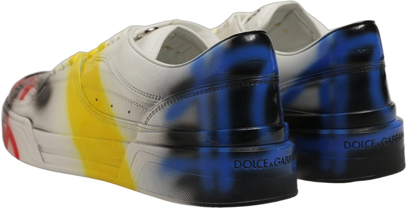 Dolce & Gabbana Multicolor New Roma Paint Sneakers Men Shoes