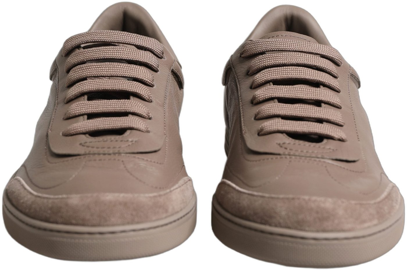 Dolce & Gabbana Taupe Saint Tropez Low Top Sneakers Shoes
