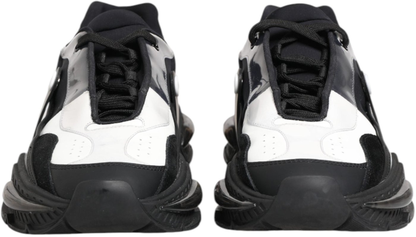 Dolce & Gabbana White Black Logo Airmaster Men Sneakers Shoes