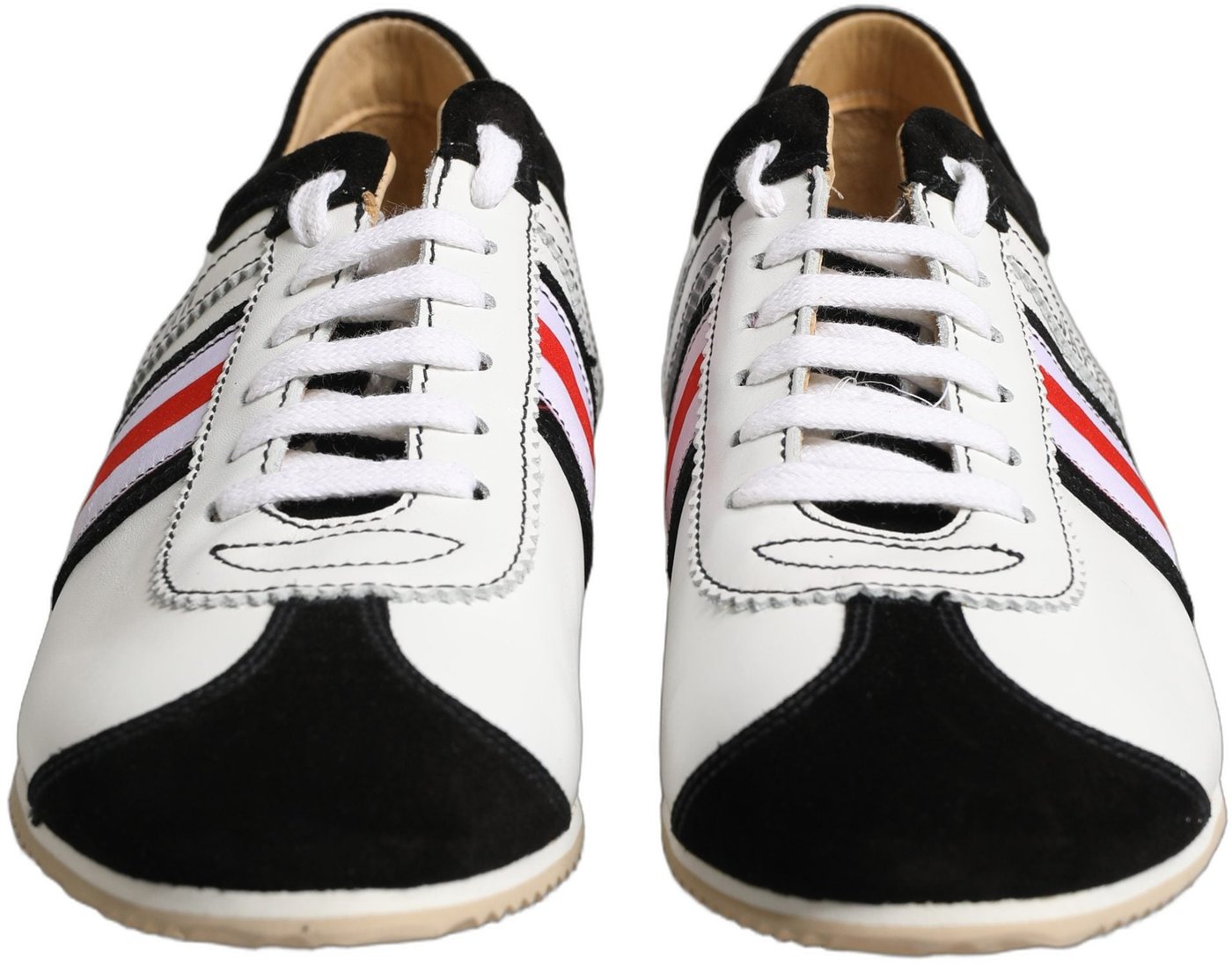 Dolce & Gabbana White Leather Japan Low Top Sneakers Shoes
