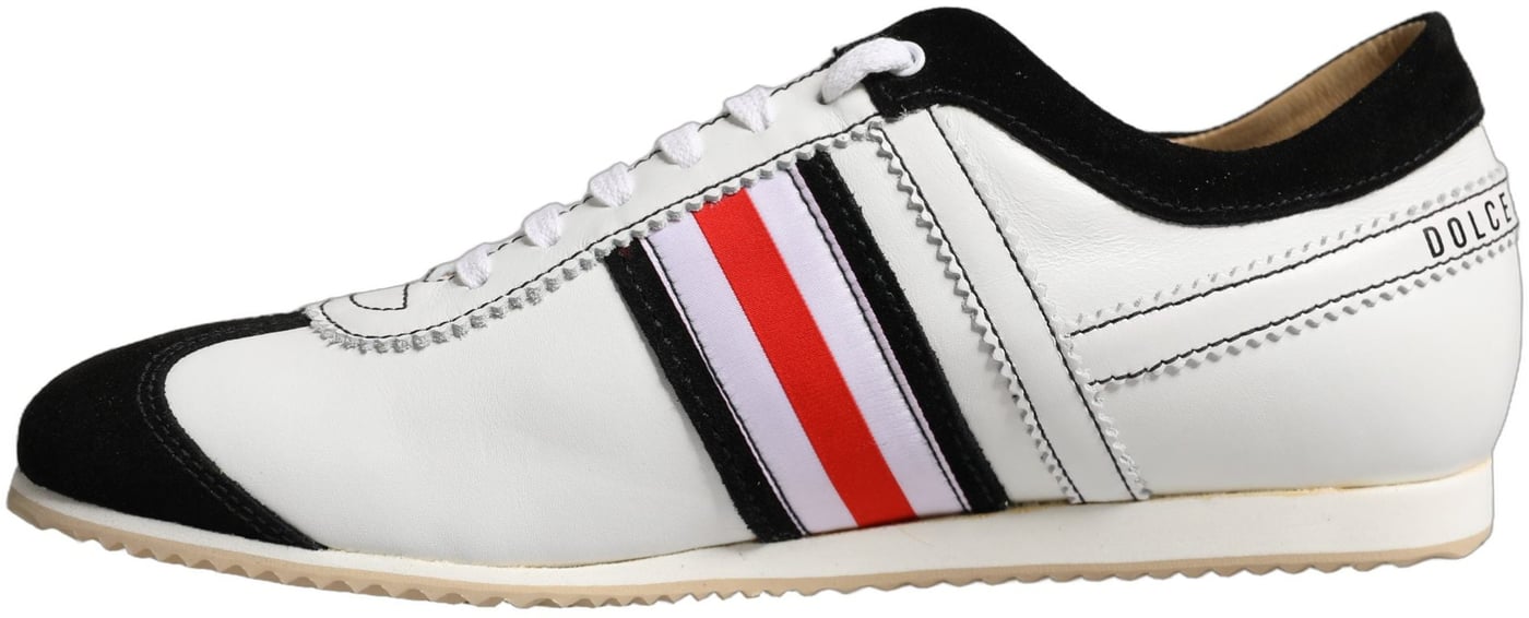 Dolce & Gabbana White Leather Japan Low Top Sneakers Shoes