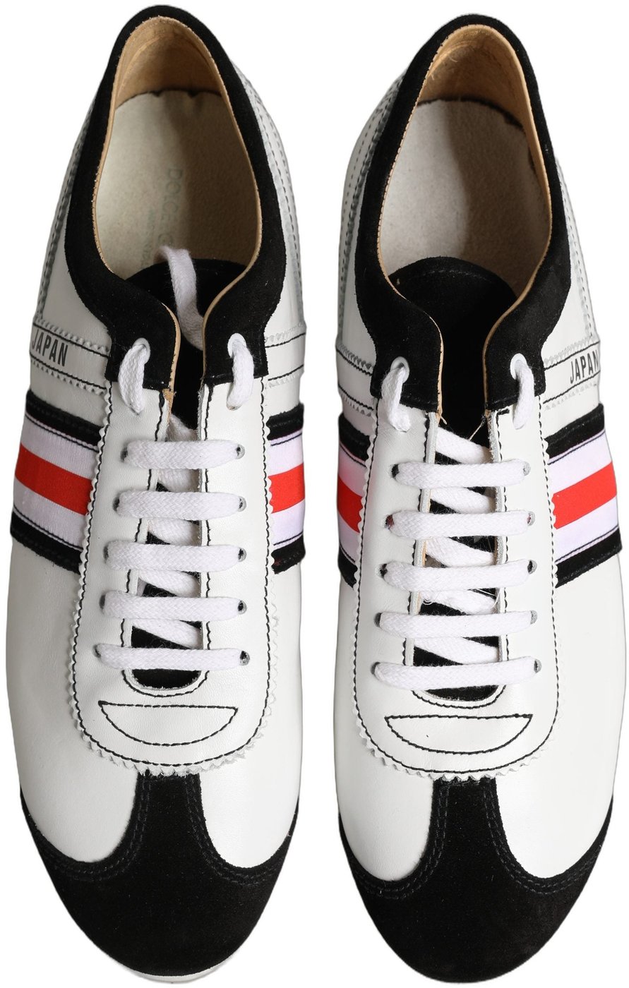 Dolce & Gabbana White Leather Japan Low Top Sneakers Shoes