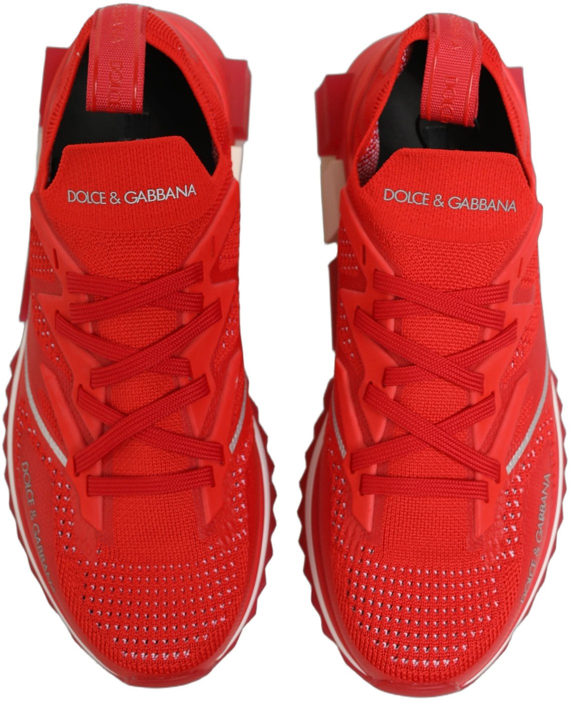 Dolce & Gabbana Red SORRENTO Sport Stretch Men Sneakers Shoes