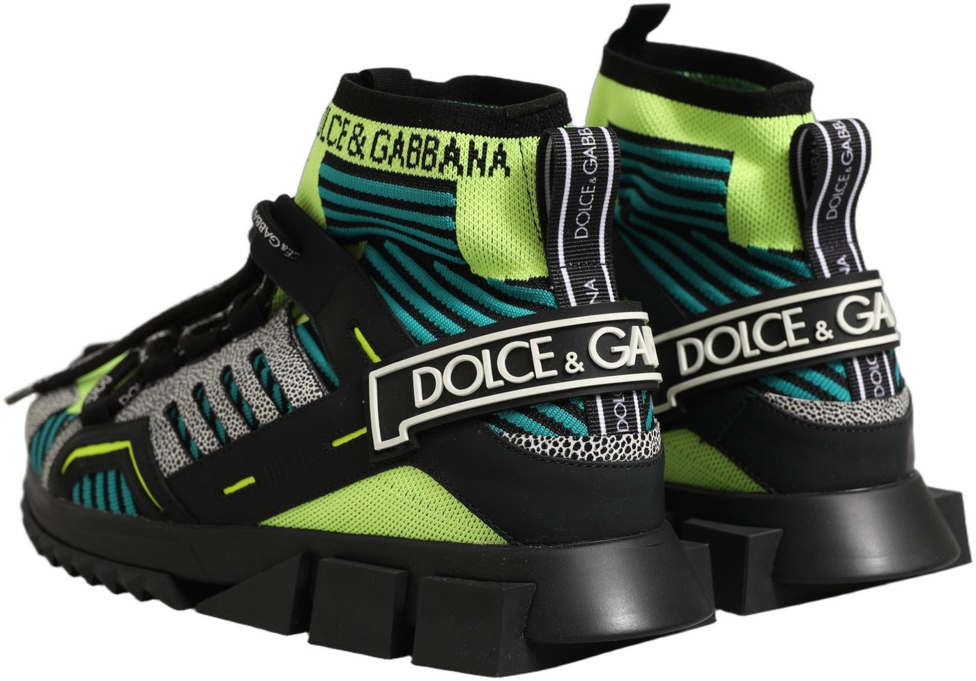 Dolce & Gabbana Multicolor Sorrento Socks Men Sneakers Shoes