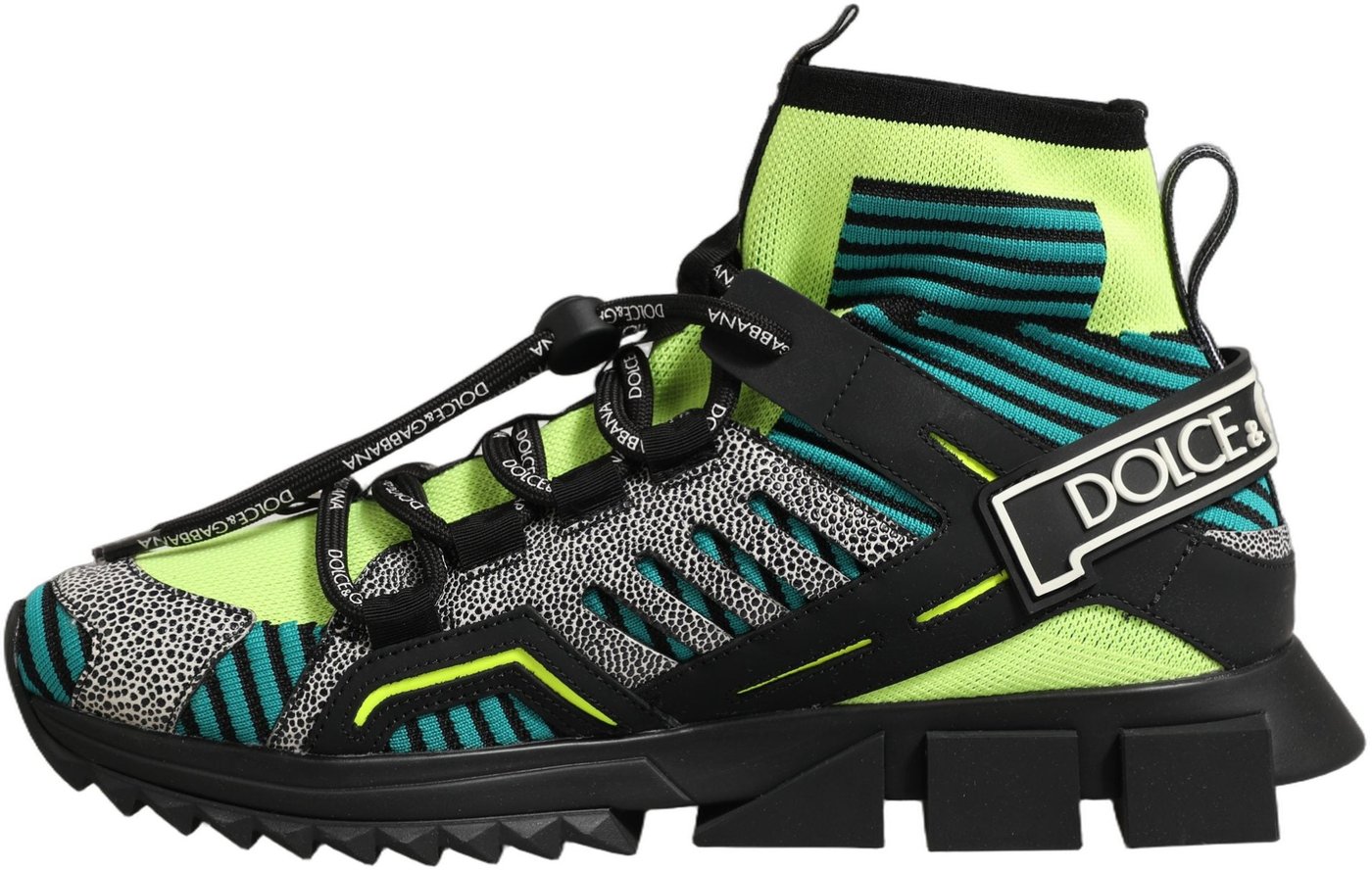 Dolce & Gabbana Multicolor Sorrento Socks Men Sneakers Shoes