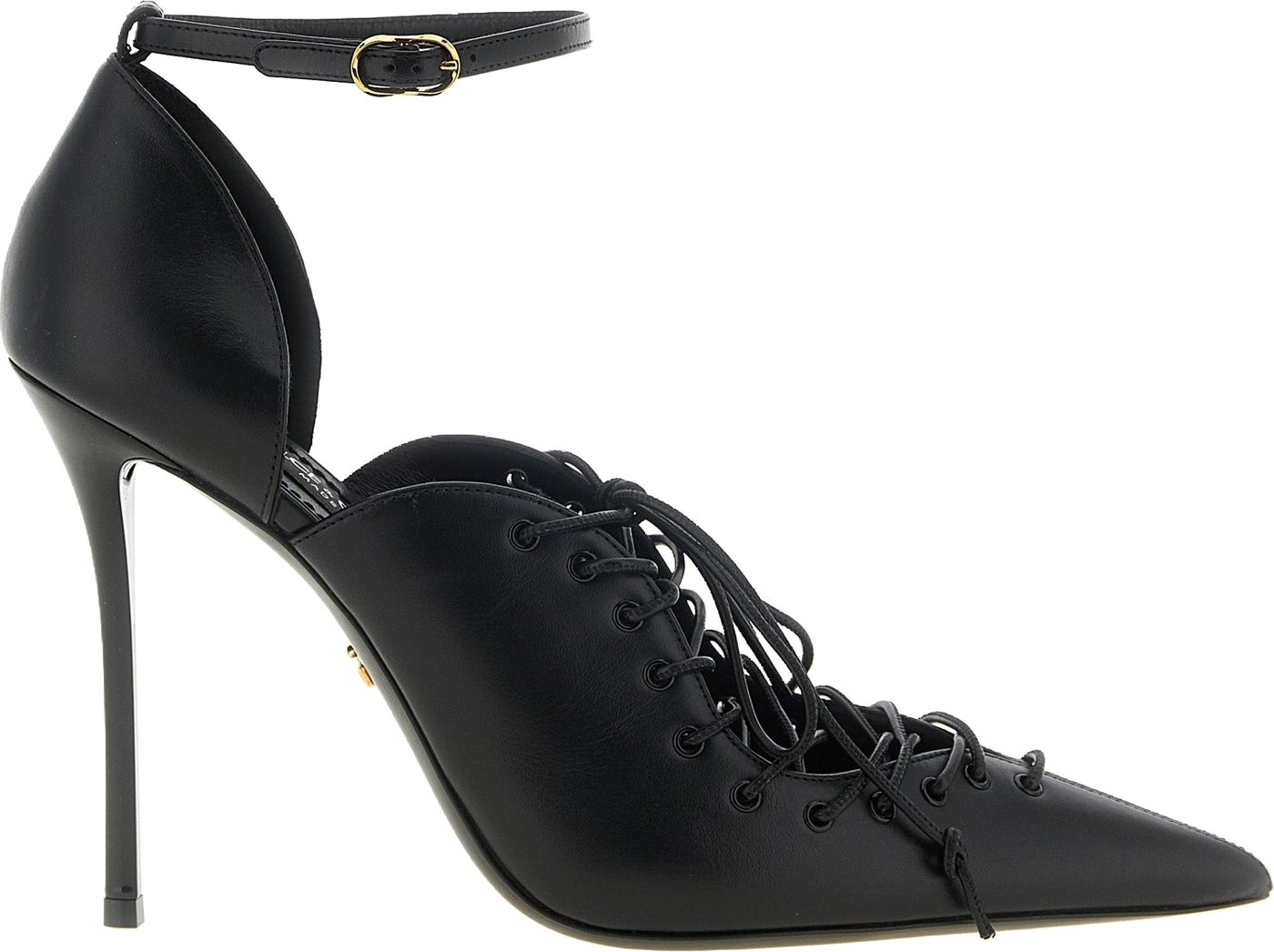Dolce & Gabbana Black Calfskin High Heel Pumps