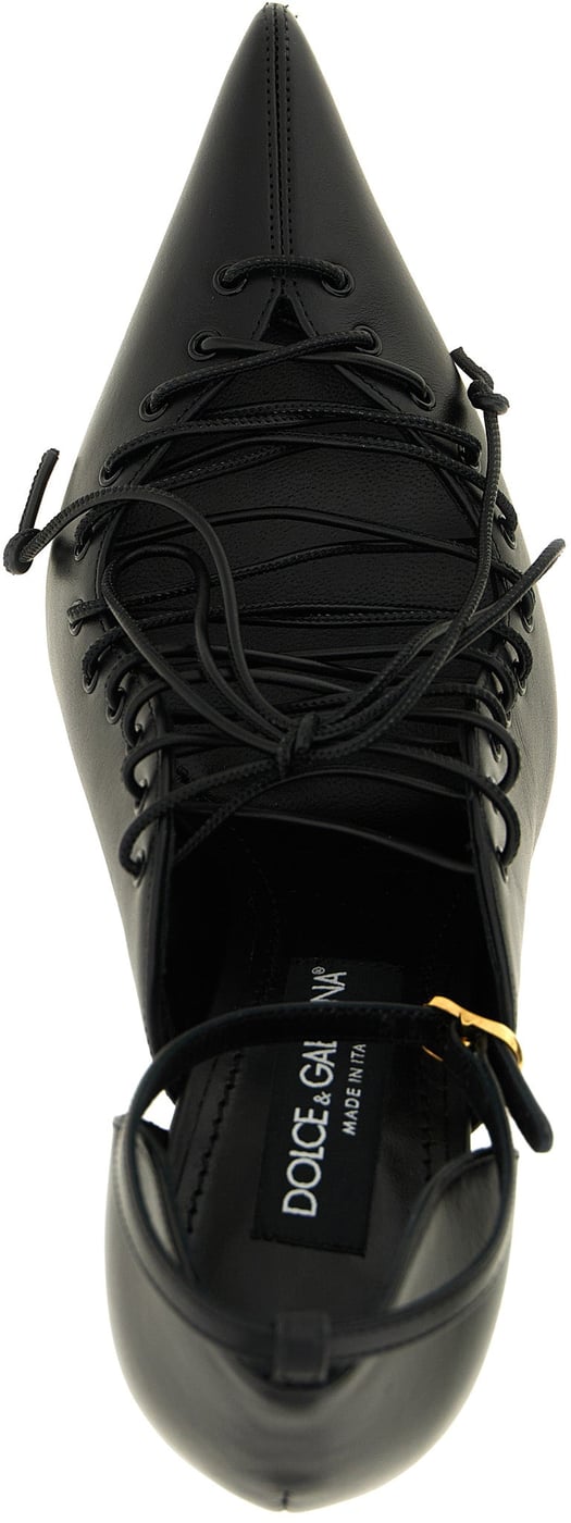 Dolce & Gabbana Black Calfskin High Heel Pumps