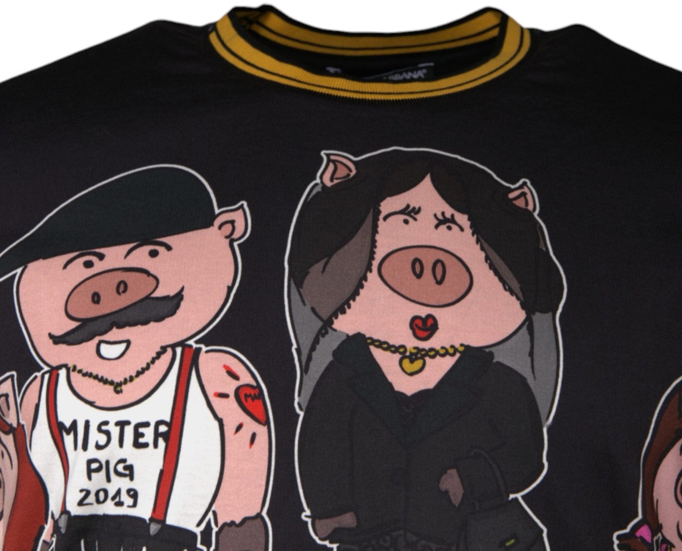 Dolce & Gabbana Black Cotton T-Shirt