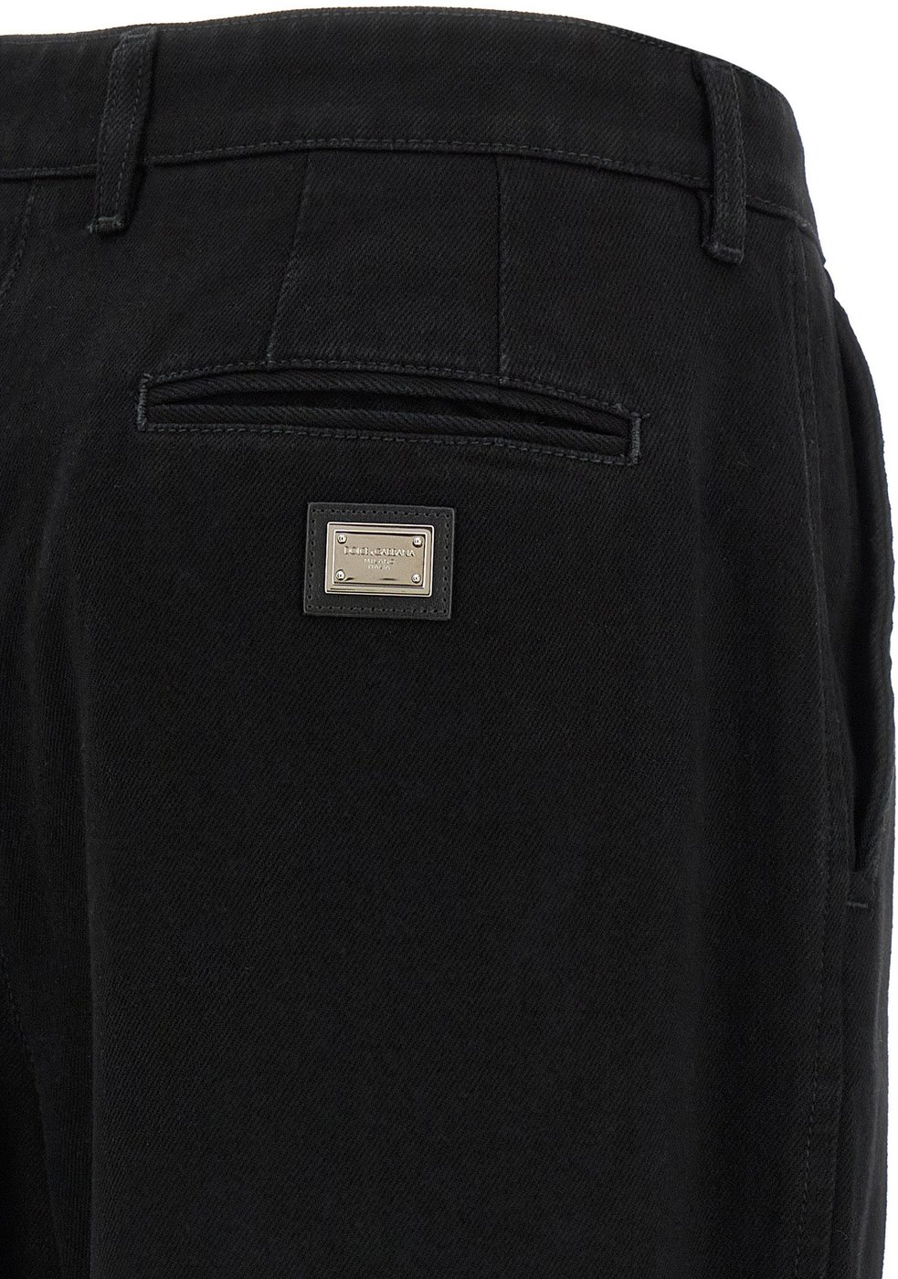 Dolce & Gabbana Black Cotton Jeans Denim