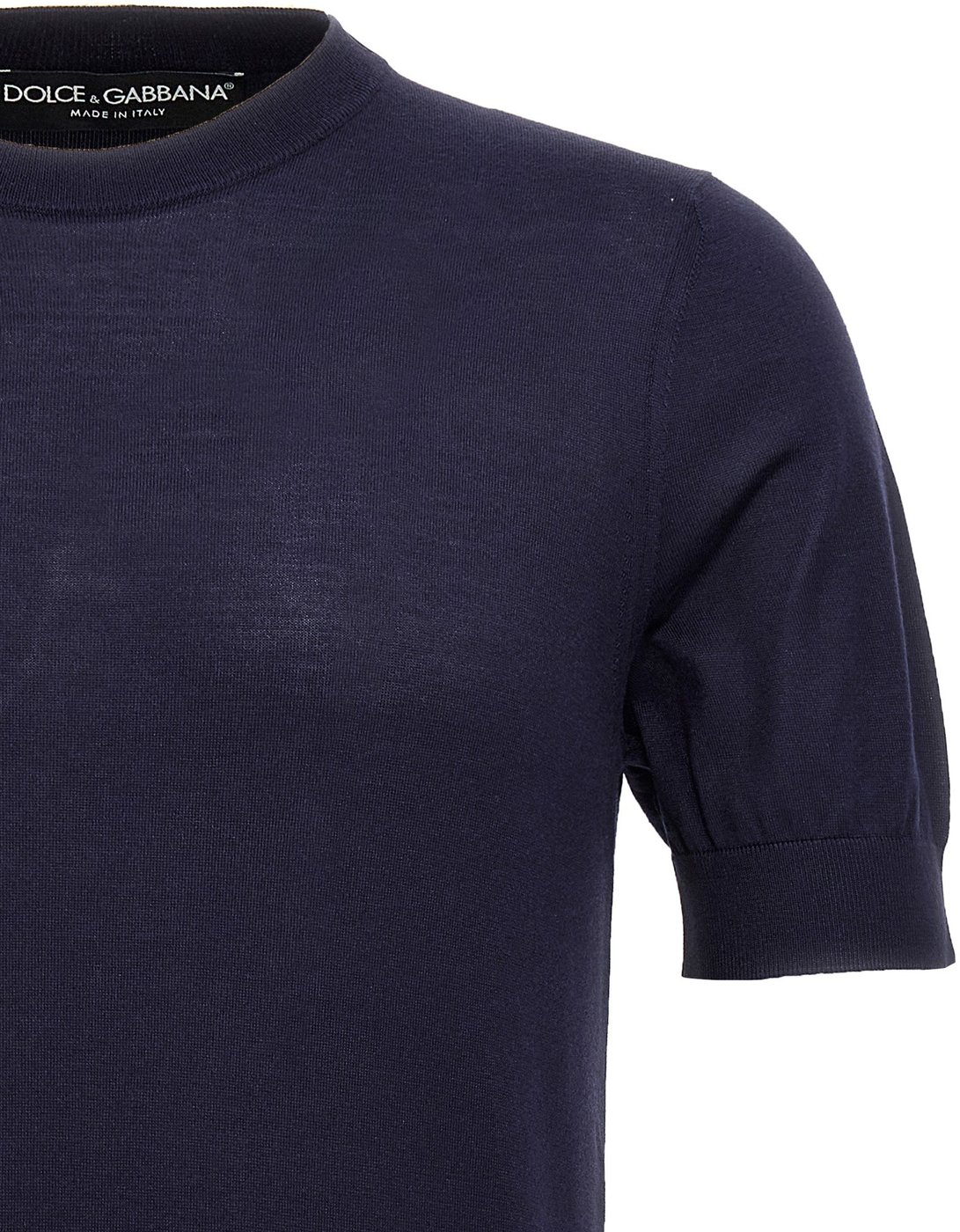 Dolce & Gabbana Blue Silk Cardigan