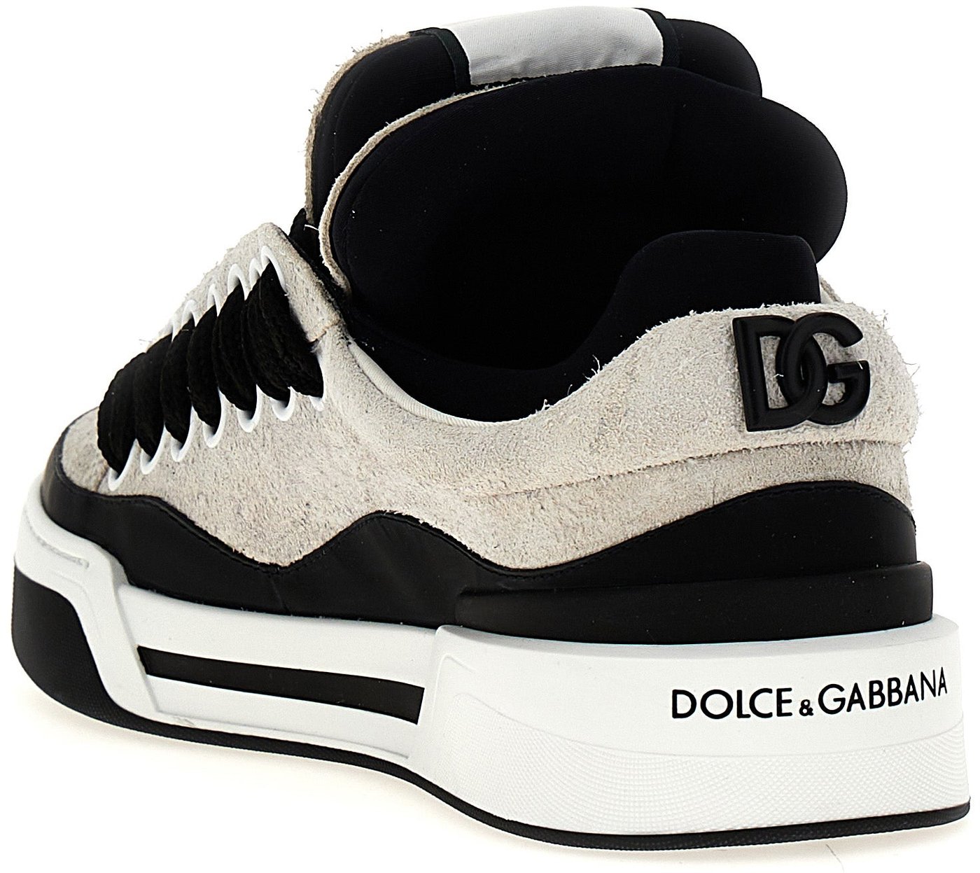 Dolce & Gabbana Bicolor Leather Athletic Sneakers