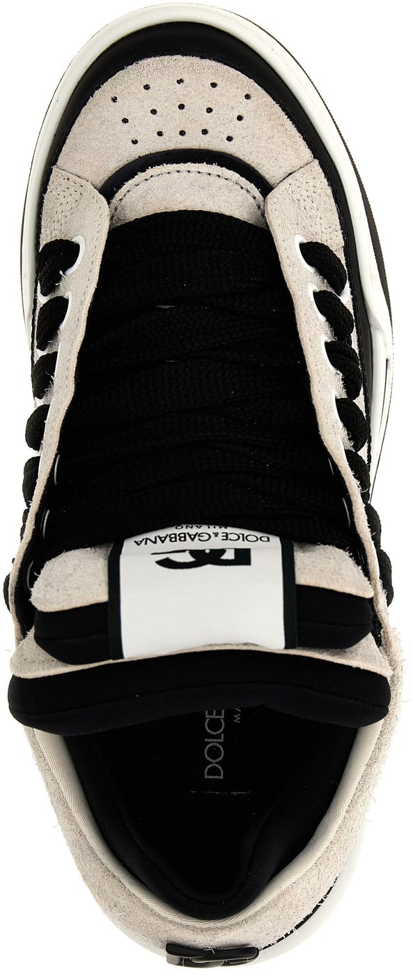 Dolce & Gabbana Bicolor Leather Athletic Sneakers