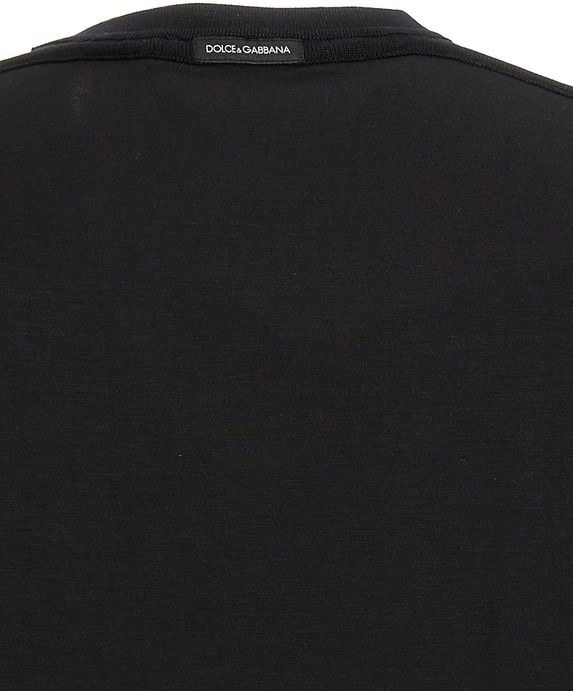 Dolce & Gabbana Black Viscose T-Shirt