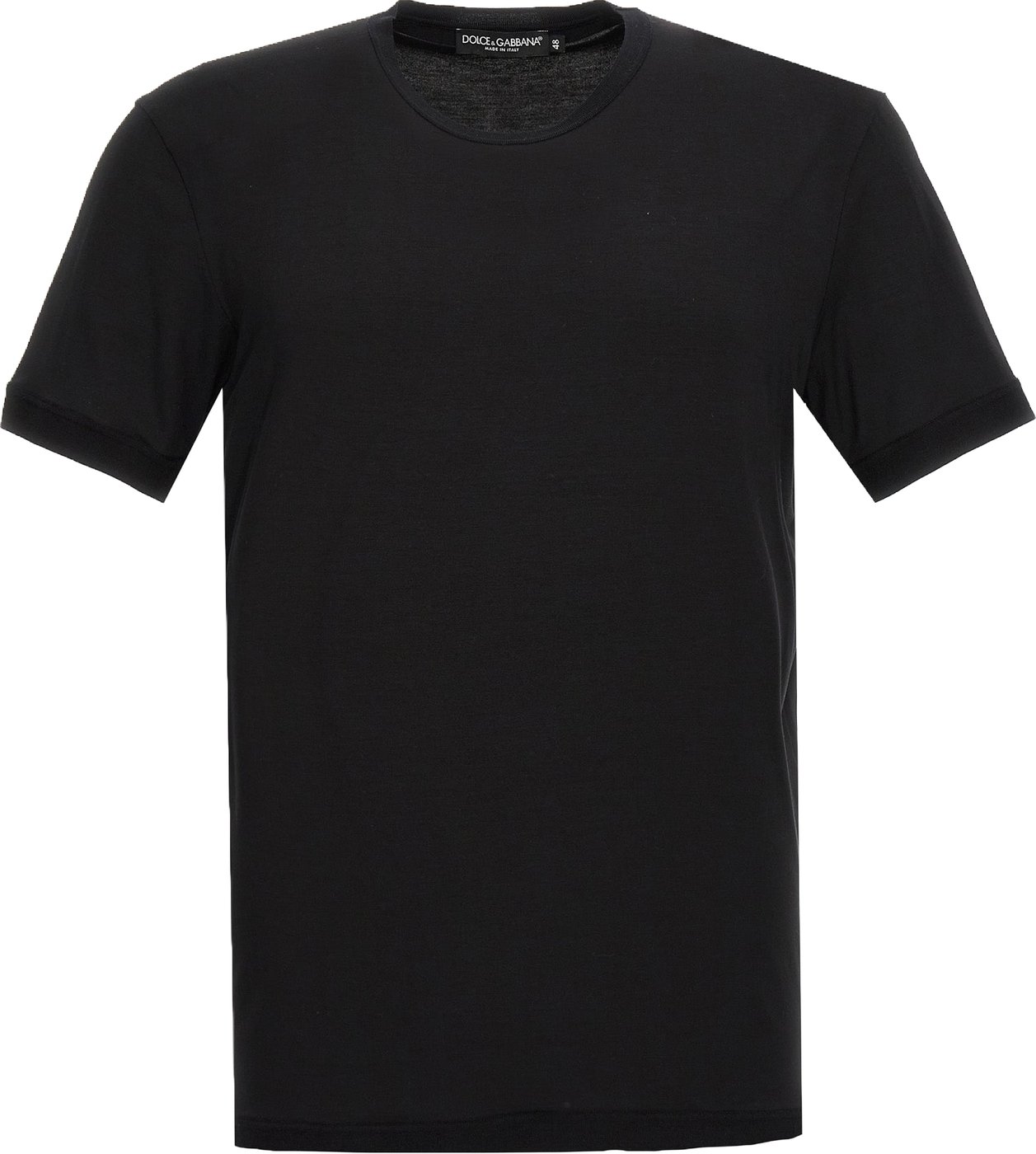 Dolce & Gabbana Black Viscose T-Shirt