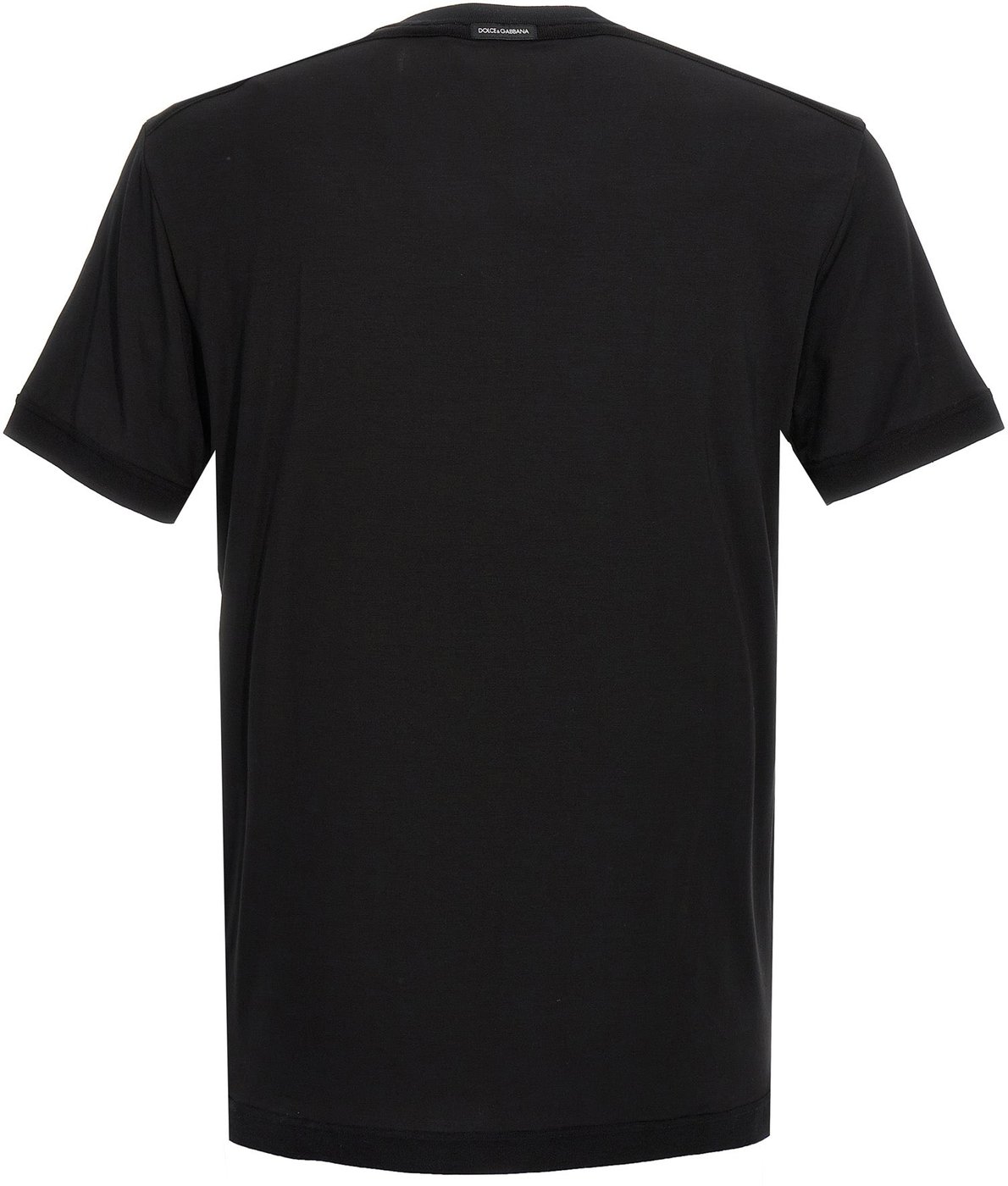 Dolce & Gabbana Black Viscose T-Shirt