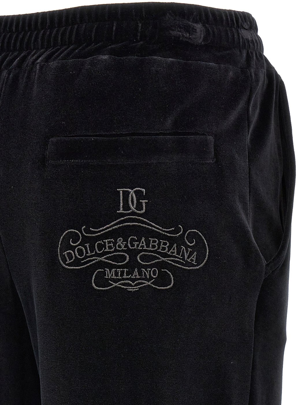 Dolce & Gabbana Black Cotton Joggers (Workout Pants)