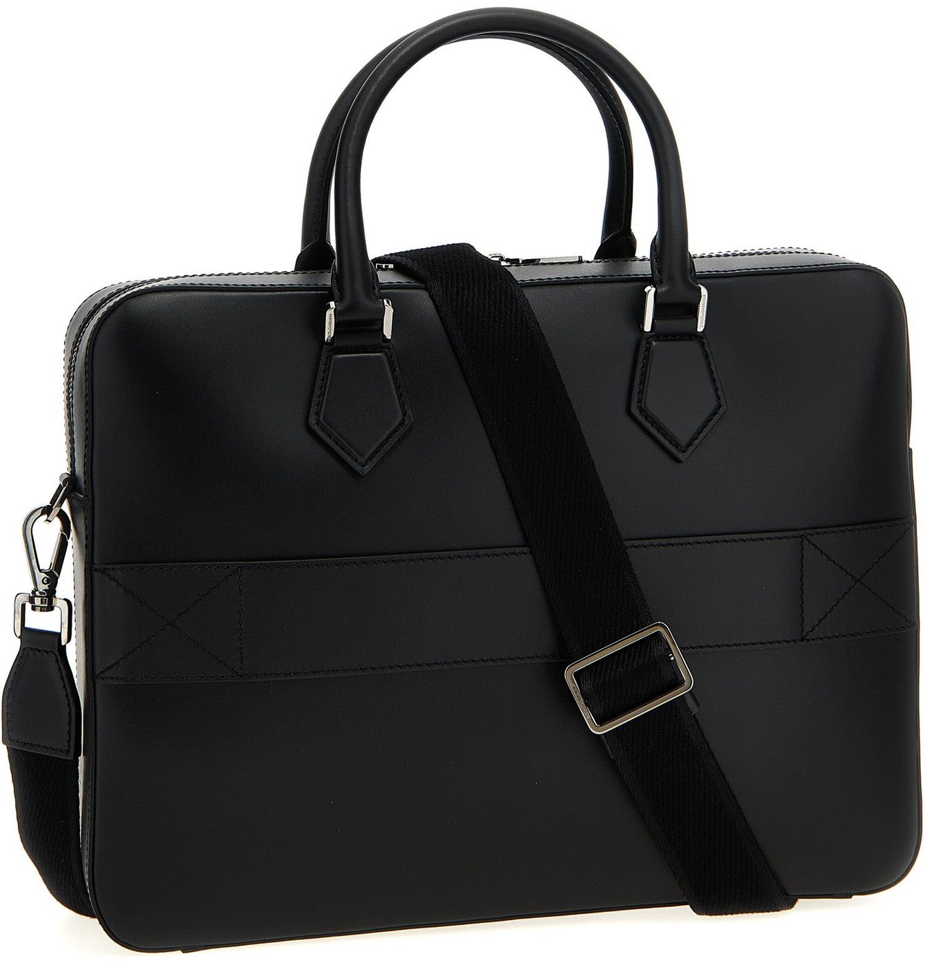 Dolce & Gabbana Black Lamb Leather Tote Bag